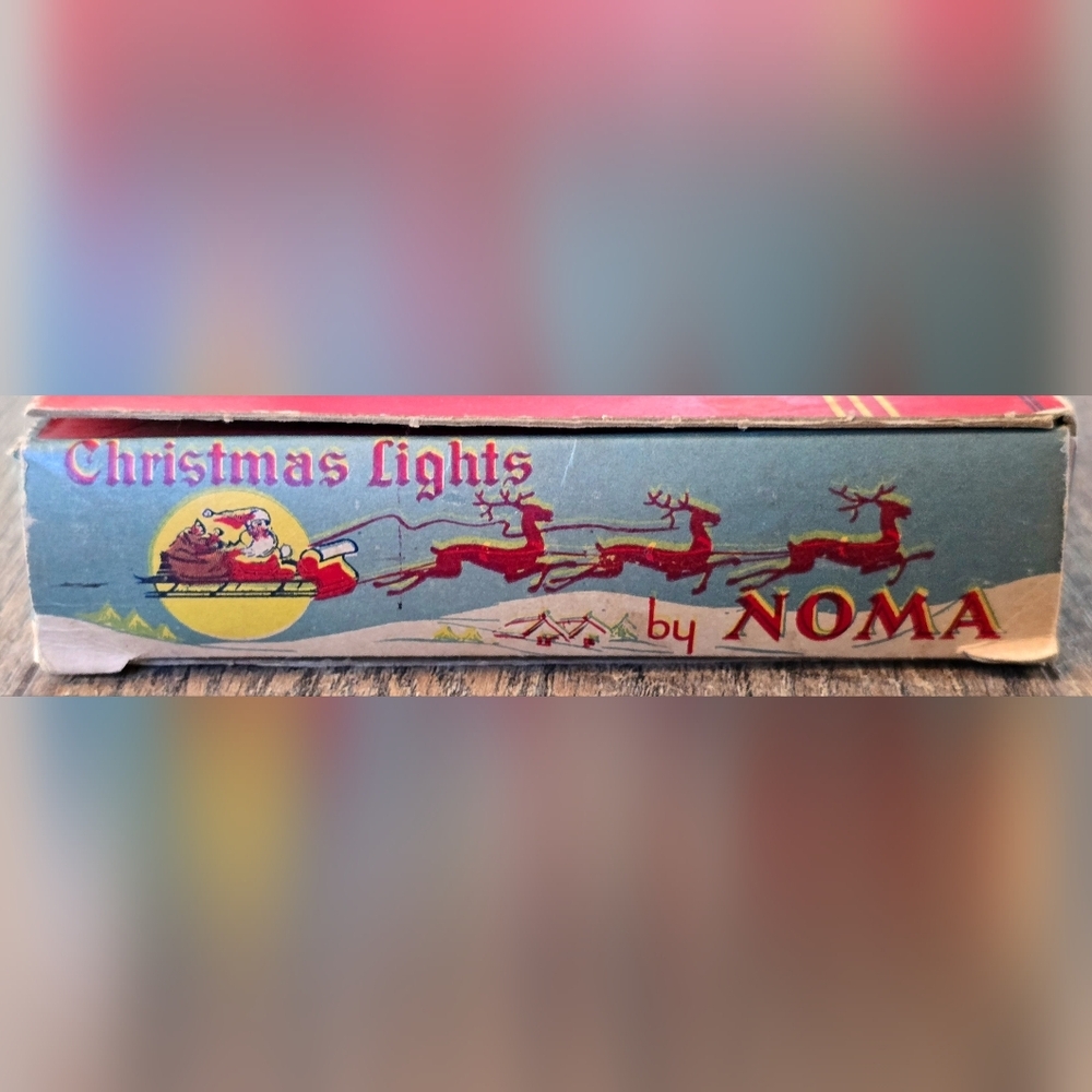Vintage 1939 Christmas Lights By Noma in Original Box Bakelite C7 - Picture 5 of 8
